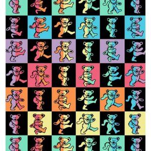 Grateful Dead Dance Floor Blanket ~ Officially Licensed ~ 50" x 60" ~ Brand New!